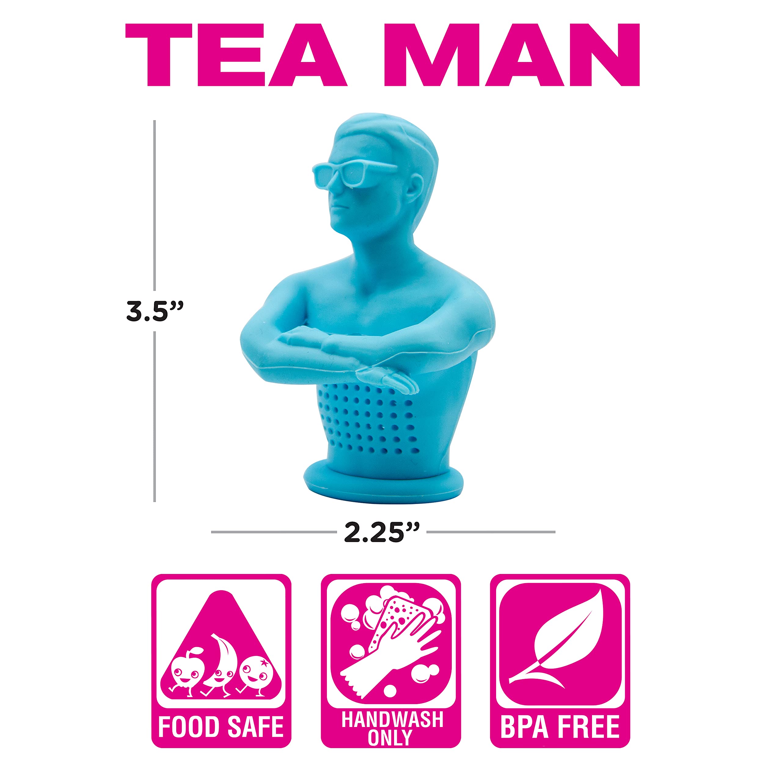 Premium Silicone Tea Infuser with Handle - Reusable Loose Leaf Tea Strainer for Hot & Iced Tea - Perfect for Home, Office, or Travel Use