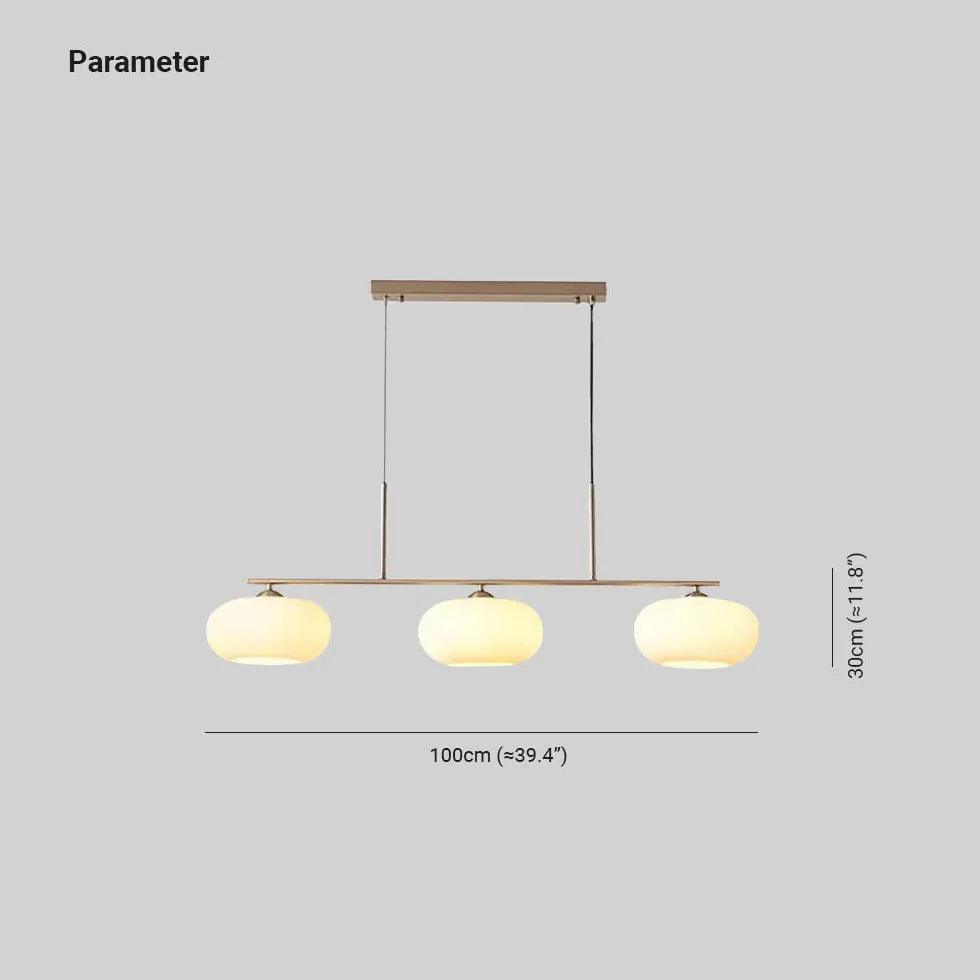 Modern 3-Light White Glass LED Kitchen Island Pendant Lighting Fixture - Perfect for Dining Room, Bar Counter, and Breakfast Nook Illumination