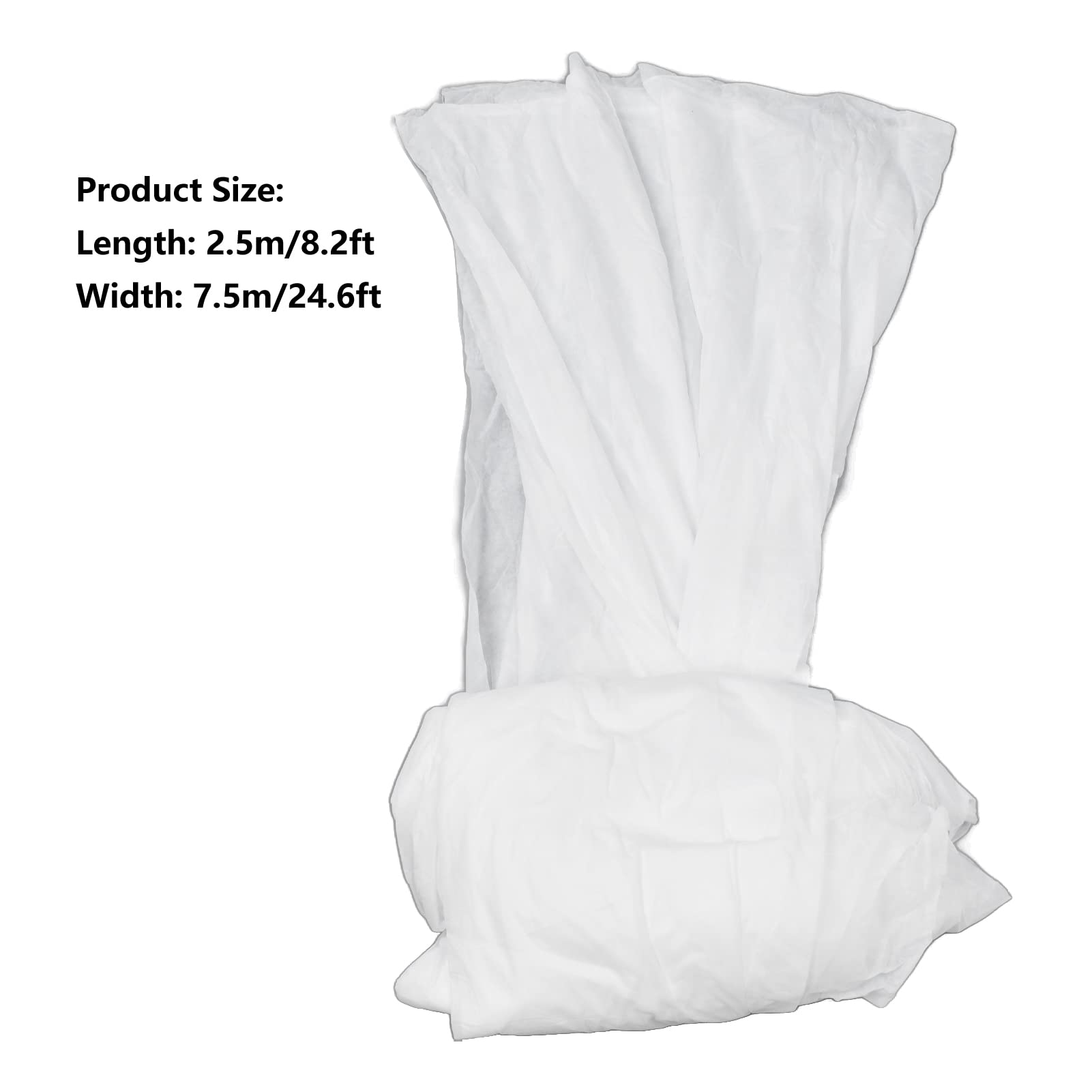 Shanrya 2.5x7.5m Plant Cover - Heavy Duty Frost Protection Blanket for Winter Gardening, Cold Weather Plant Protection, Ideal for Vegetables, Flowers & Shrubs - Perfect for Greenhouses, Gardens & Outdoor Use