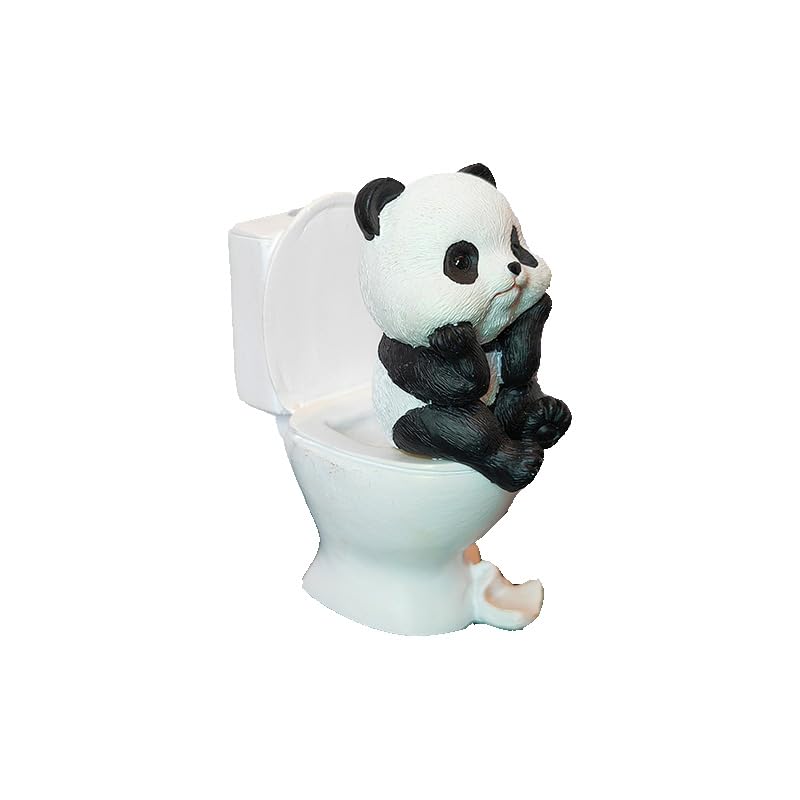 Thinking Panda on the Toilet