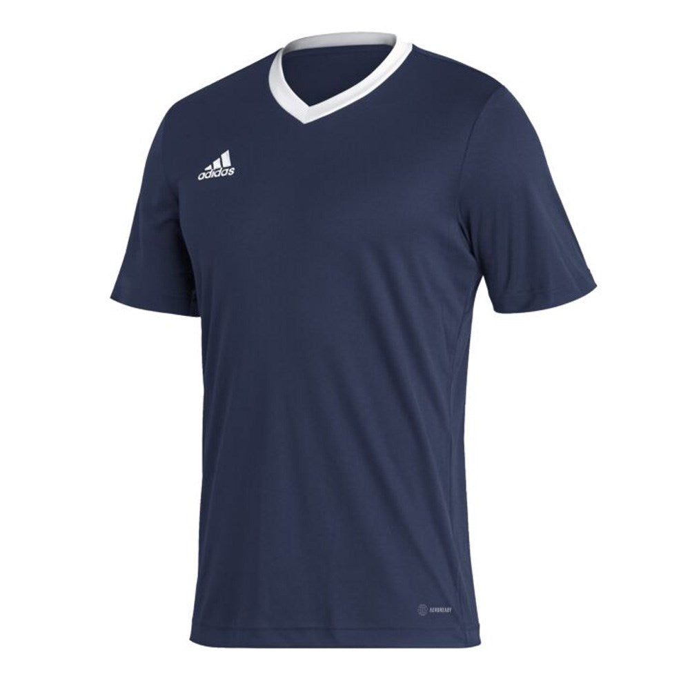 Adidas Youth Entrada 22 Soccer Jersey - Navy/White - Lightweight Breathable Football Shirt for Kids - Perfect for Training & Match Play