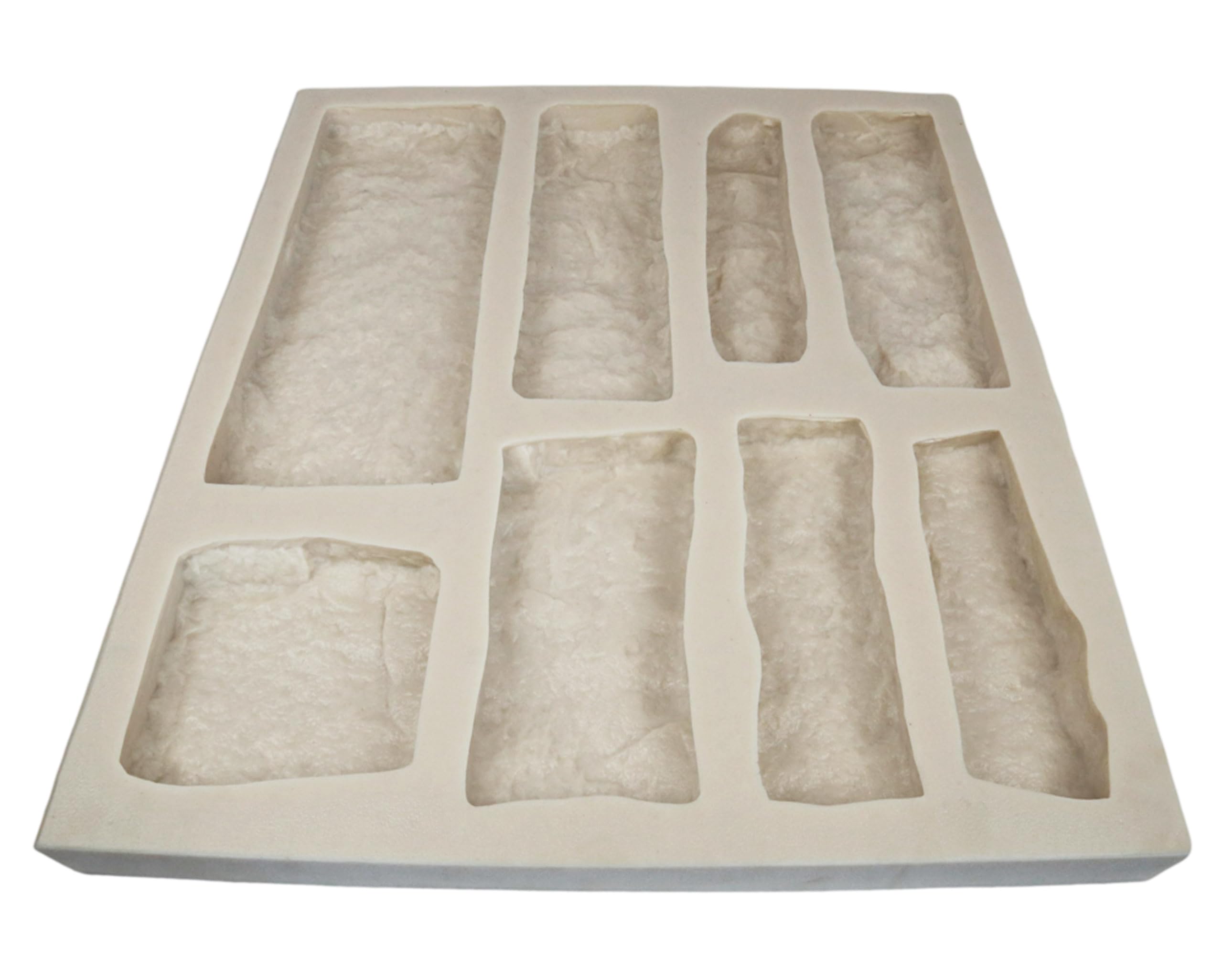 Veneer Stone Rubber Mold for Concrete or Plaster - Limestone Flats (22.75x20.5) | Eco-Friendly Recycled Material | Perfect for DIY Home Decor & Landscaping Projects