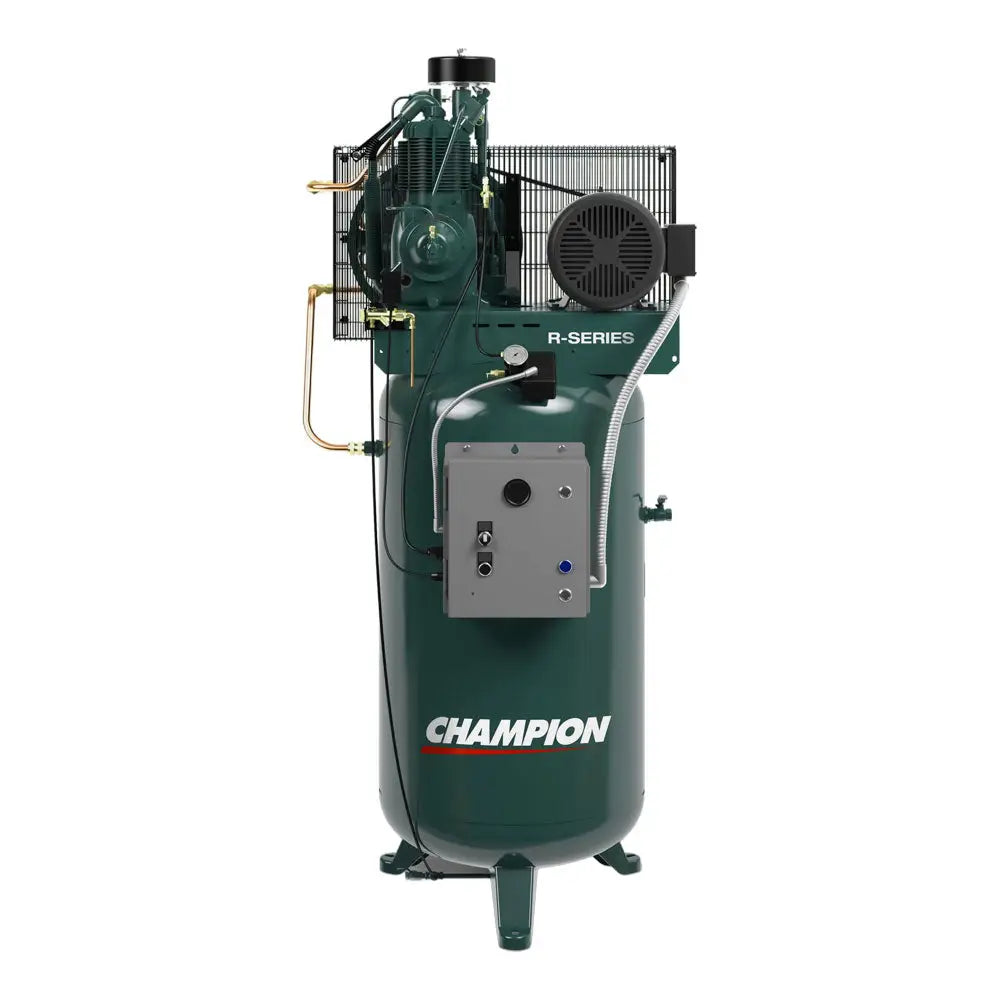 Champion VR2 8 R Series 2 HP Vertical Air Compressor with R10 Pump - 80 Gallon Tank for Industrial, Automotive & Workshop Use