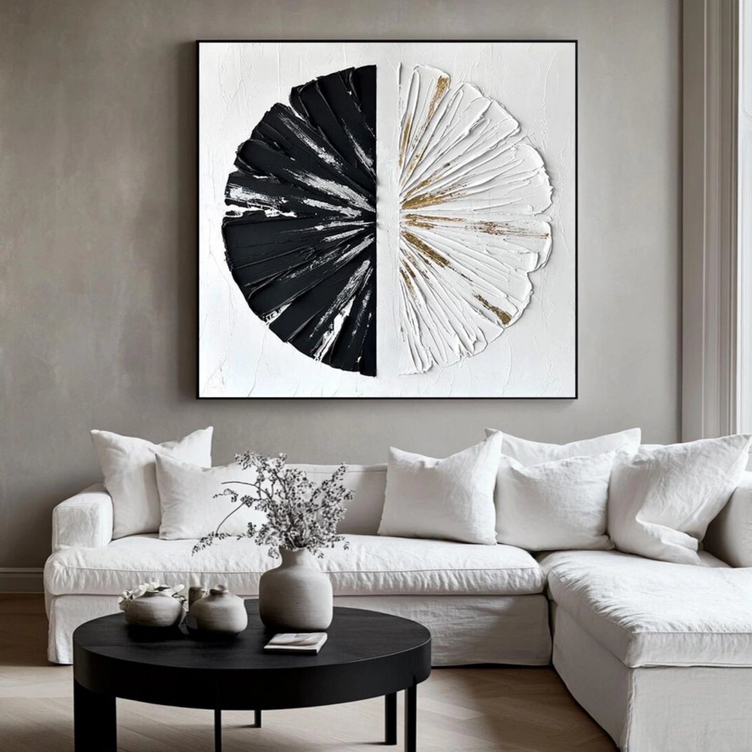 Abstract Painting #AB 440 - Modern Wall Art for Living Room, Bedroom & Office Decor | Large Canvas Artwork for Home & Commercial Spaces