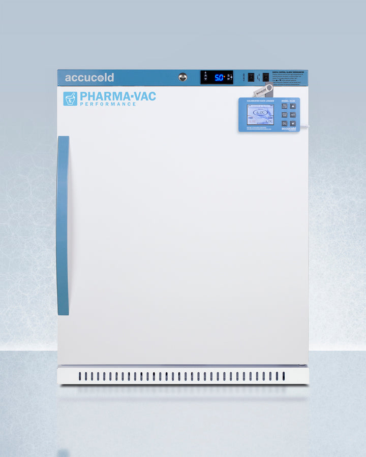 Accucold 6 Cubic Feet Vaccine Refrigerator - ADA Compliant Height, Medical Grade Cooling, ARS62PVBIADADL2B - Perfect for Clinics, Pharmacies & Vaccine Storage Facilities