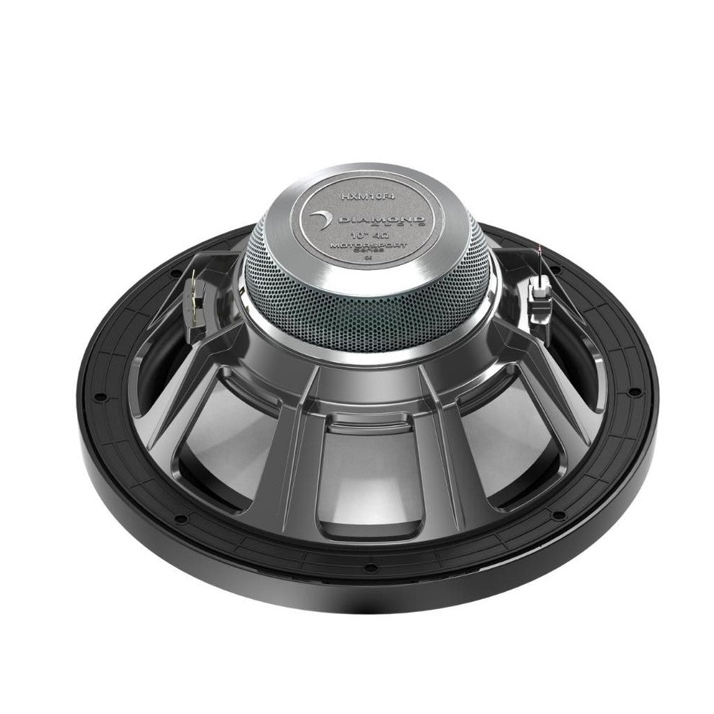 Diamond Audio HXM10F4 10-Inch 2-Way Coaxial Car Speaker - 400W Peak (200W RMS) 4 Ohm Flush Mount - Perfect for Car Audio Upgrades & Motorsport Enthusiasts