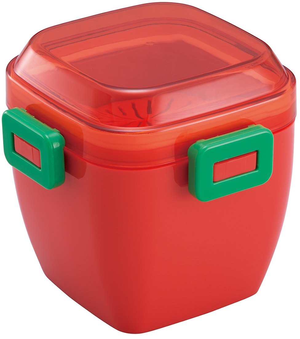 620ml Marche Color Tomato Skater Fluffy Leak-Proof Salad Lunch Box - Perfect for Office, School, Picnics & Meal Prep