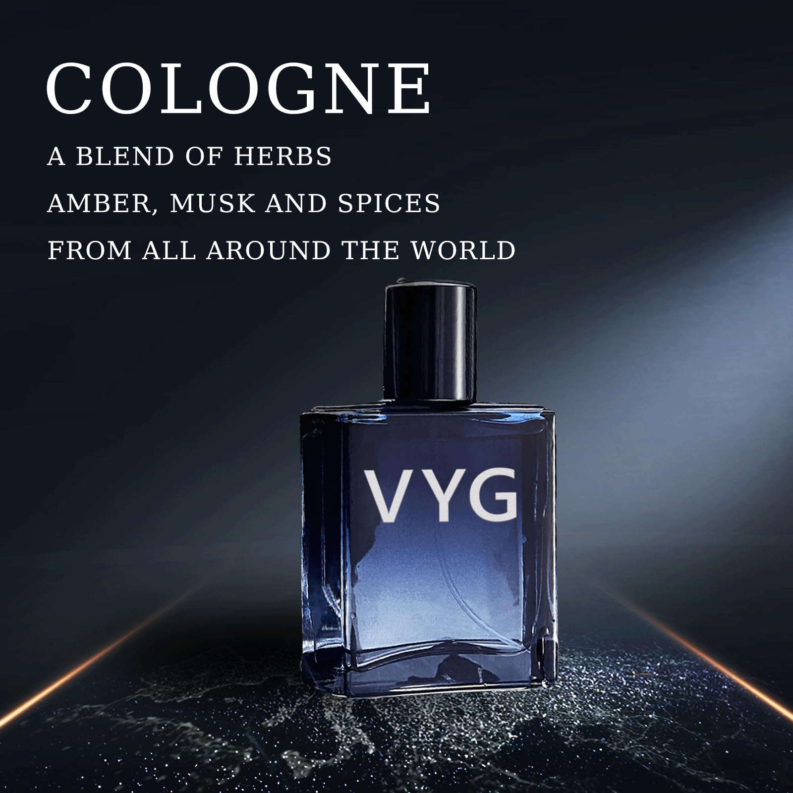Premium VYG Cologne for Men - Long Lasting Seductive Fragrance, Eau De Toilette Spray (1.7 oz) - Perfect for Date Night, Office & Special Occasions