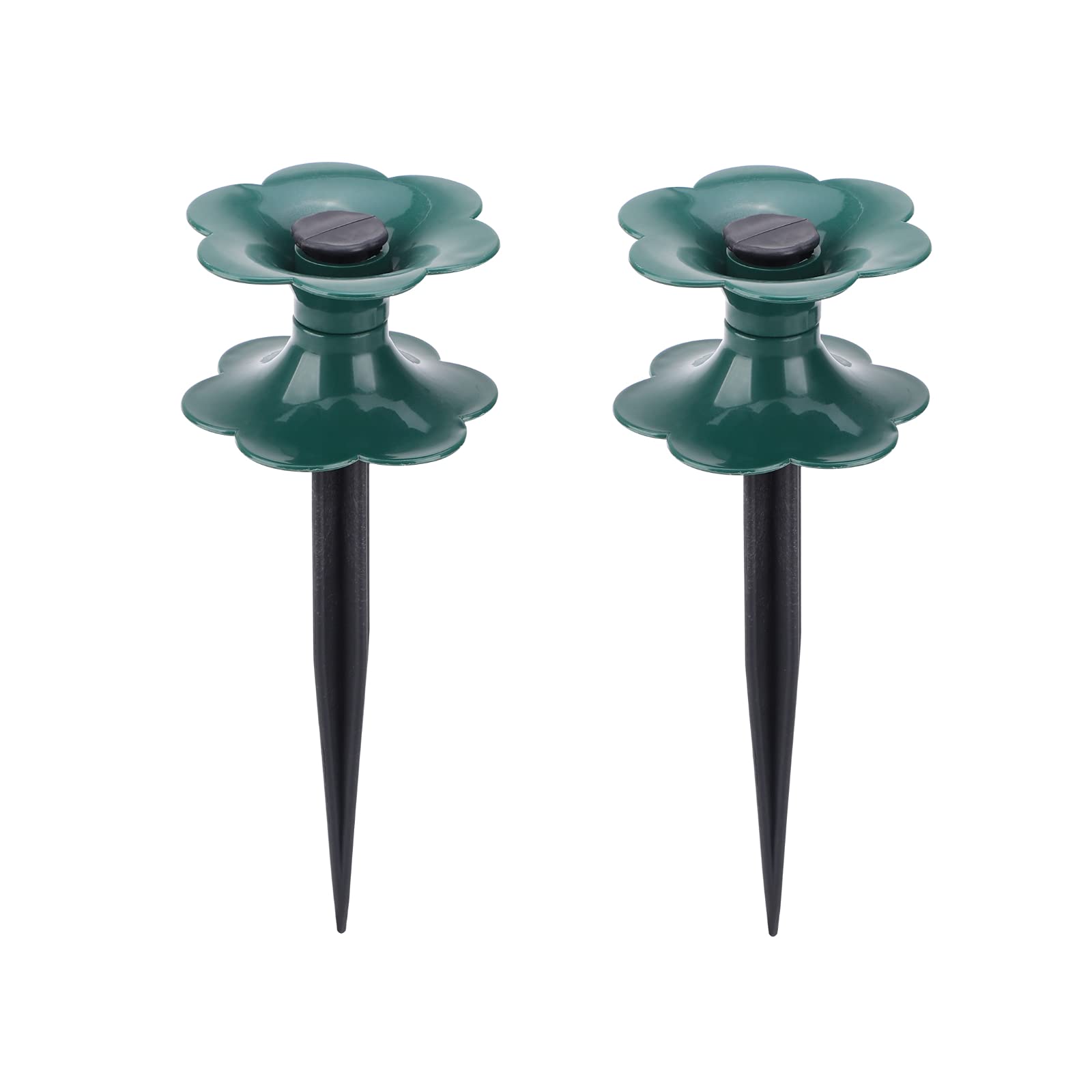 Actaday 2-Pack Heavy Duty Rotating Garden Hose Guides with Spikes - Protect Plants & Flower Beds from Hose Damage - Ideal for Lawns, Yards & Outdoor Gardening