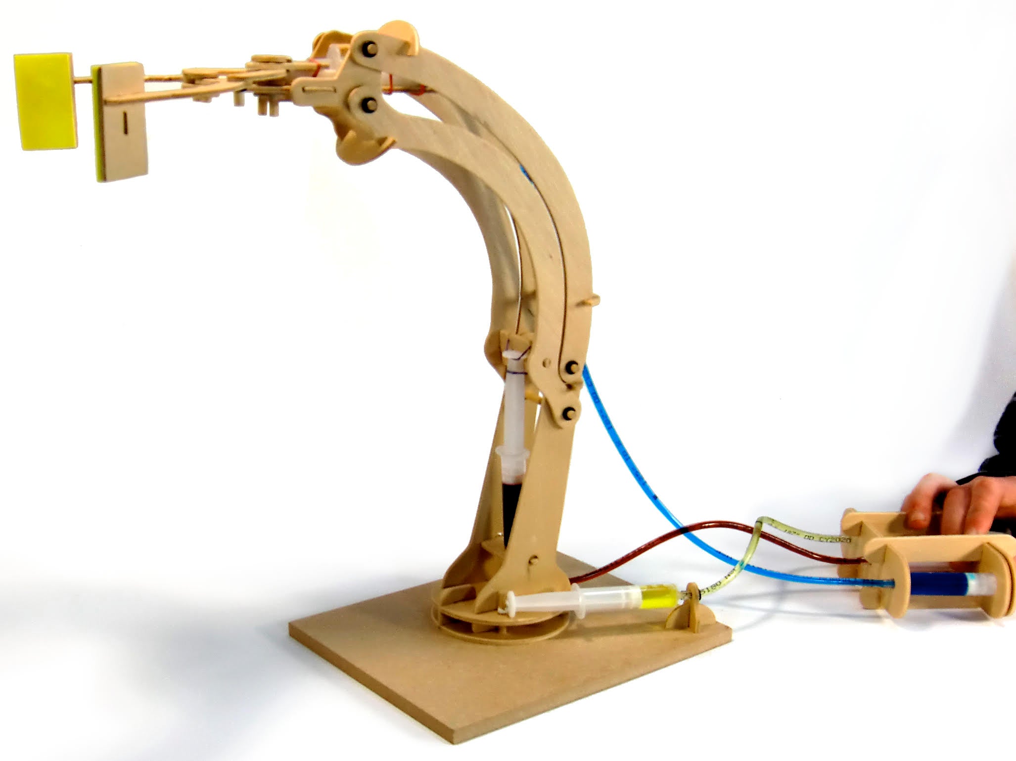 Hydraulic Robotic Arm Kit - DIY STEM Educational Toy for Kids & Adults | Perfect for Science Projects, Engineering Learning & Home Automation Experiments