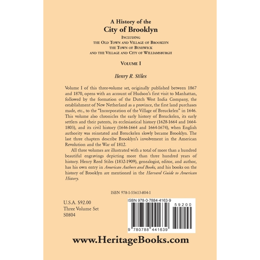 A History of the City of Brooklyn, New York - Complete 3 Volume Set | Rare Historical Books Collection | Perfect for Historians, Researchers & New York History Enthusiasts