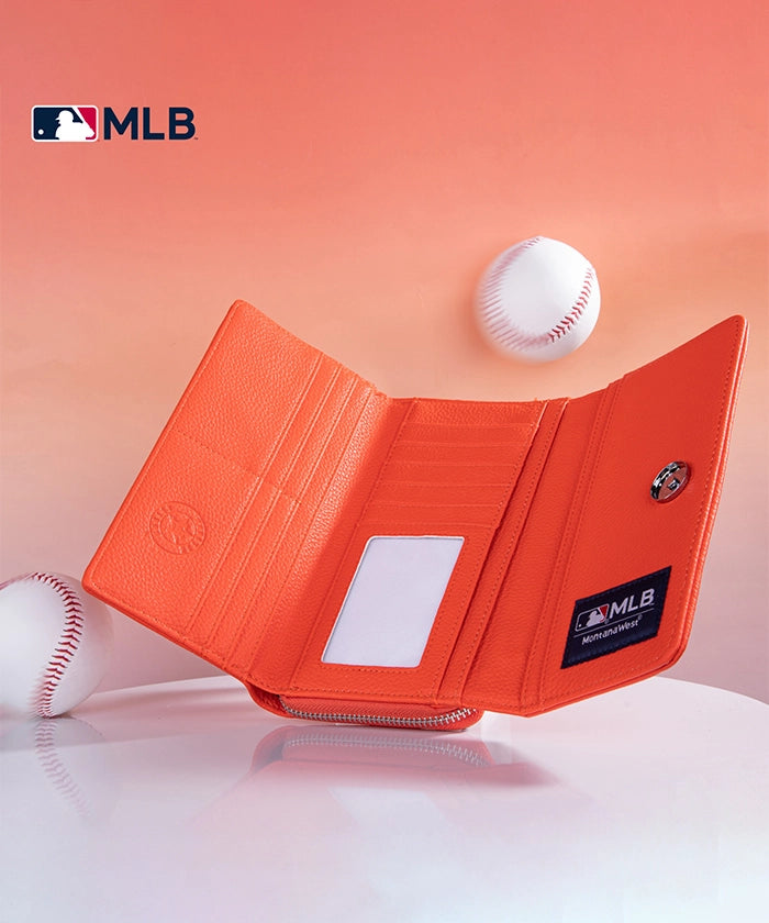 Houston Astros Genuine Leather Wallet for Men - MLB Officially Licensed - Perfect for Gameday, Travel & Everyday Use