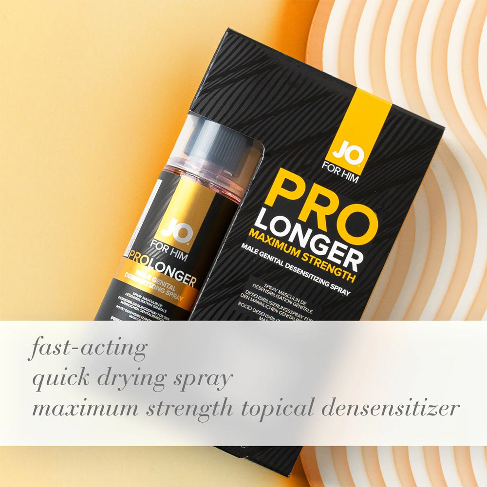 JO For Him ProLonger Maximum Strength Desensitizing Spray for Men - Lasting Performance & Enhanced Pleasure - Perfect for Intimate Moments & Sensitive Skin Care