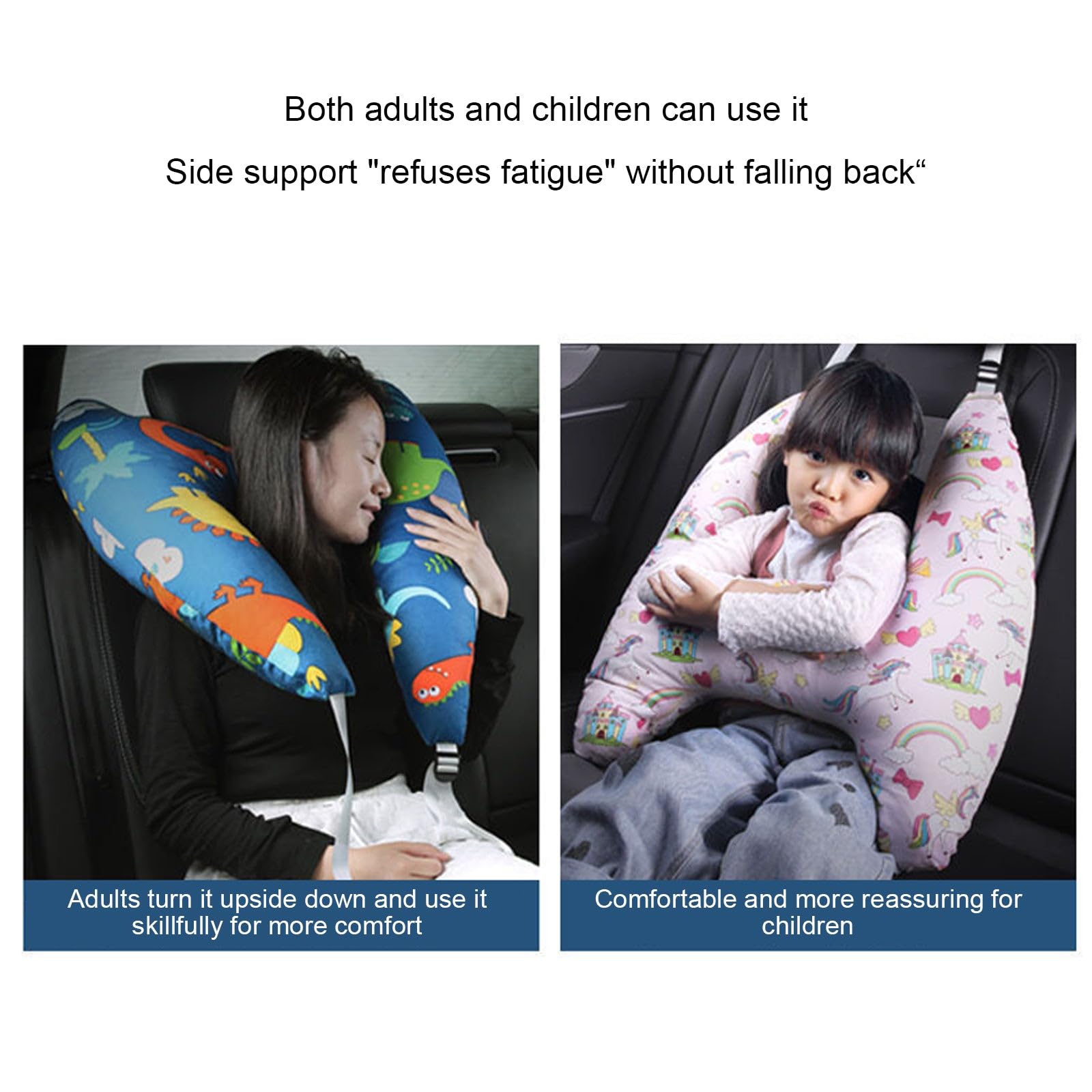 **Ziyatrends SwiftCare™ Travel Pillow for Kids & Adults - H-Shape Neck Support, Car Sleeping Headrest Cushion (Style F) - Perfect for Road Trips, Airplane Travel & Office Naps**