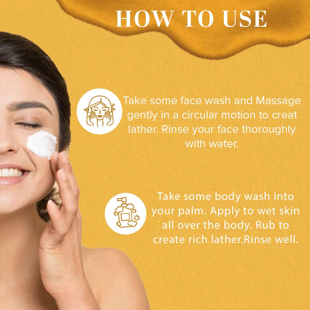 Khadi Natural Sandalwood & Honey Face Wash - Gentle Cleanser for Healthy, Soft Skin | Soothes Sunburns & Suits All Skin Types | Pack of 2 (420ml Total) | Perfect for Daily Skincare Routine & Post-Sun Care
