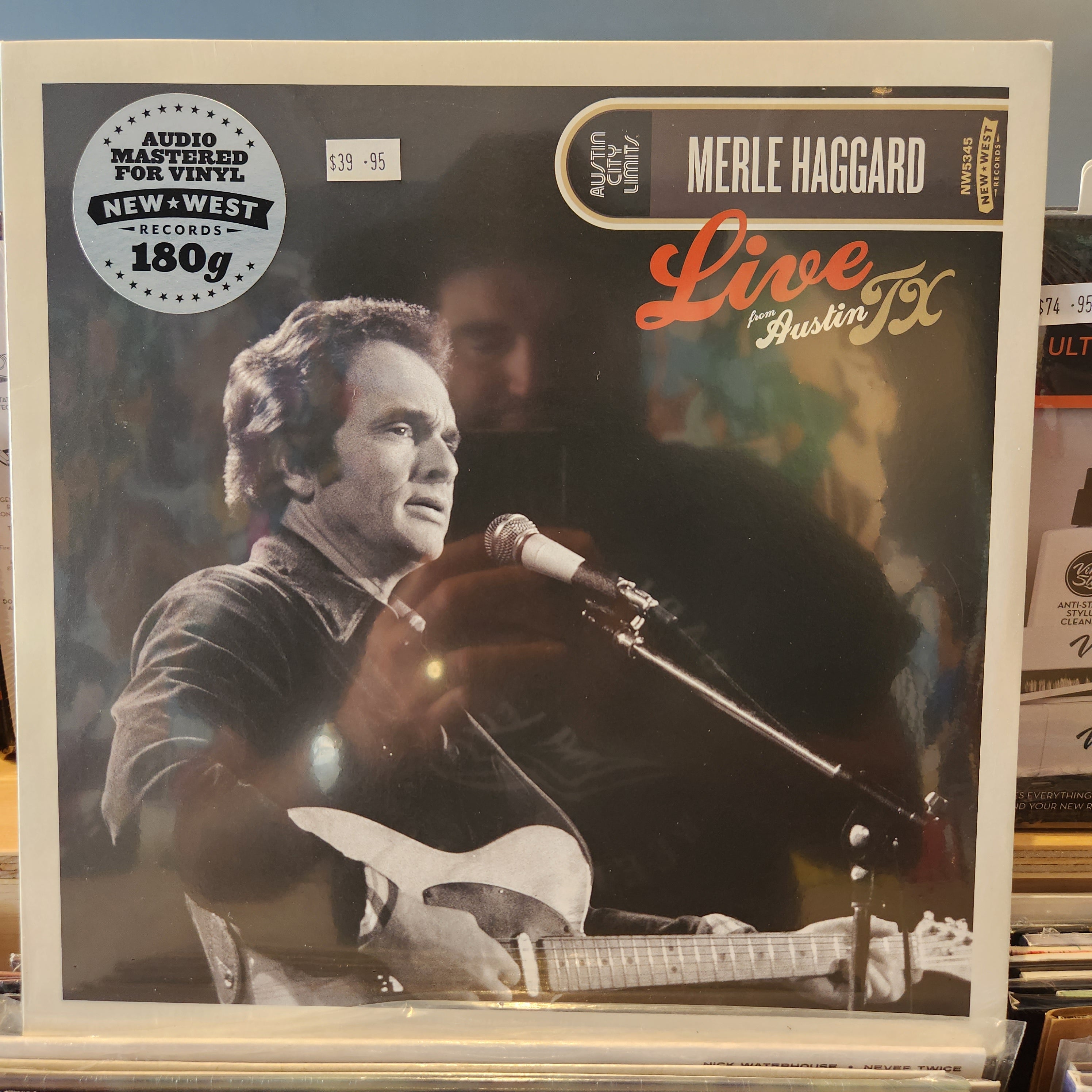 Merle Haggard Live From Austin TX 1978 Vinyl LP Record - Classic Country Music for Collectors & Home Listening