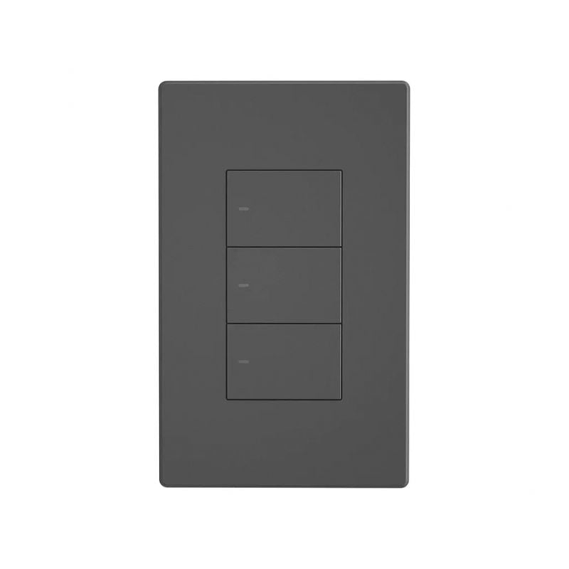 Sonoff M5 3-Channel WiFi Smart Wall Switch - Compatible with Alexa & Google Home - Dark Gray - Smart Home Automation for Lights & Appliances