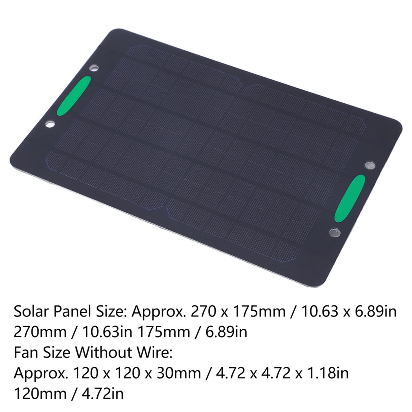 10W Solar Panel Fan - Dual Exhaust Ventilation Fan with Heat Dissipation | Solar Powered Cooling Fan for Chicken Coops, Greenhouses, Sheds, Pet Houses & Window Ventilation | Perfect for Outdoor Cooling & Air Circulation