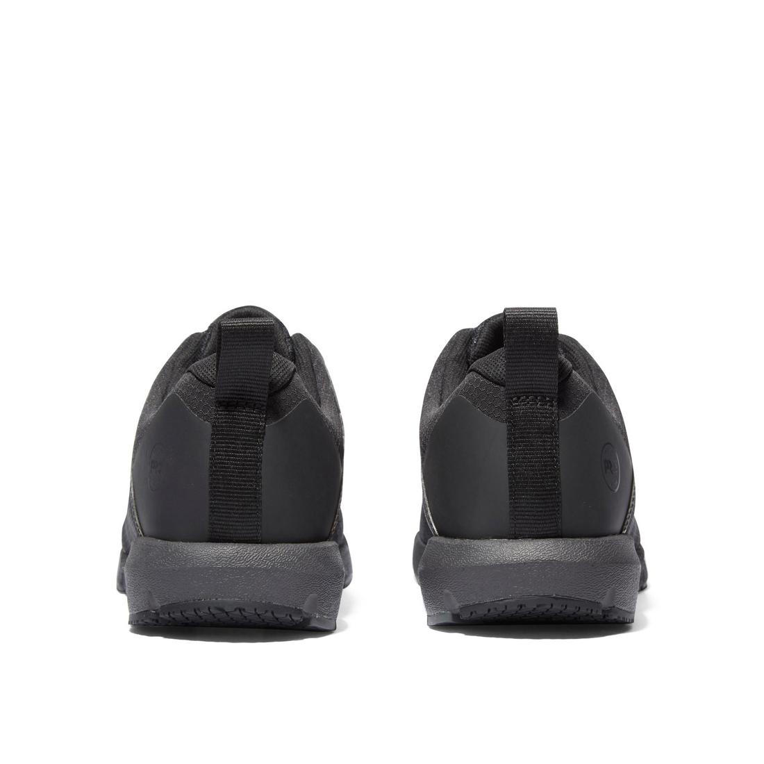 Radius Composite Toe Work Shoes for Men - Black Safety Boots with Non-Slip Sole | Perfect for Construction, Warehouse & Industrial Work