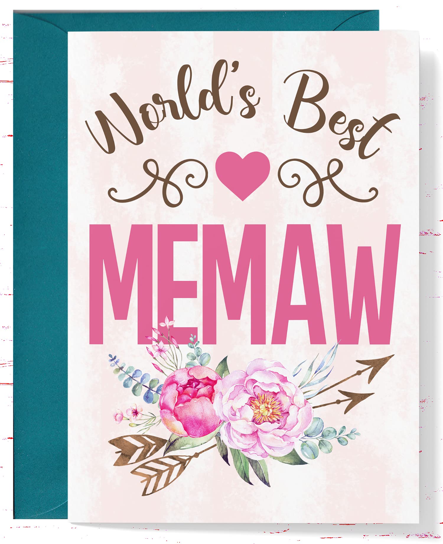Best Memaw Greeting Cards for Mother's Day, Birthday & All Occasions - Heartfelt Grandma Cards for Special Moments & Celebrations