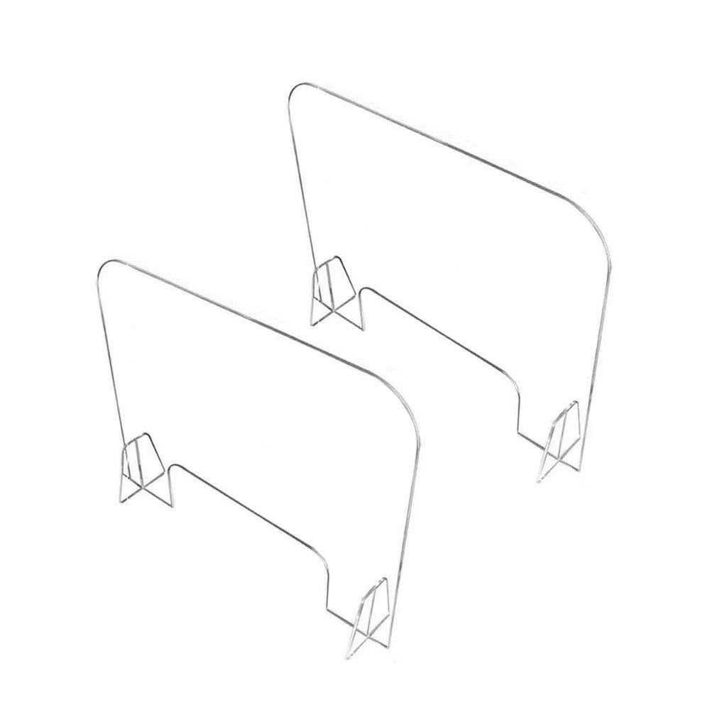 Wan Qin Desk Divider - Lightweight Mounted Privacy Panel & Portable Cubicle Screen (2 Pack, 40x40 Inches) - Reduce Visual Distractions, Office Partition for Reception, Workstation & Study Spaces