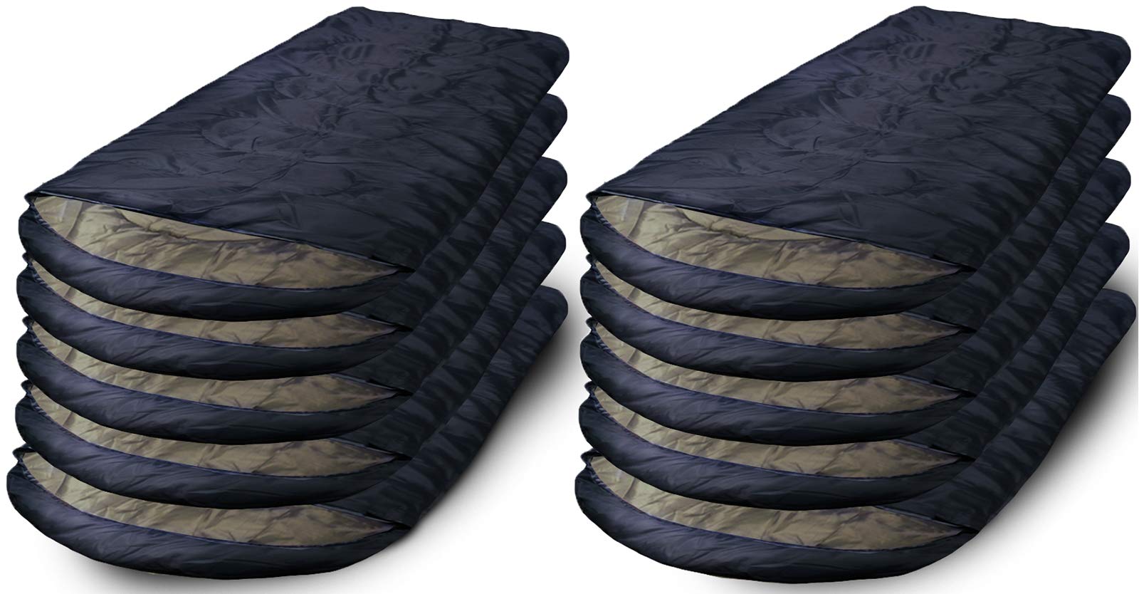 10 Pack Lightweight Sleeping Bags for Camping - 3 Season Warm & Cool Weather - Waterproof Compact Outdoor Sleeping Gear for Adults & Kids - Perfect for Hiking, Backpacking, and Family Camping Trips