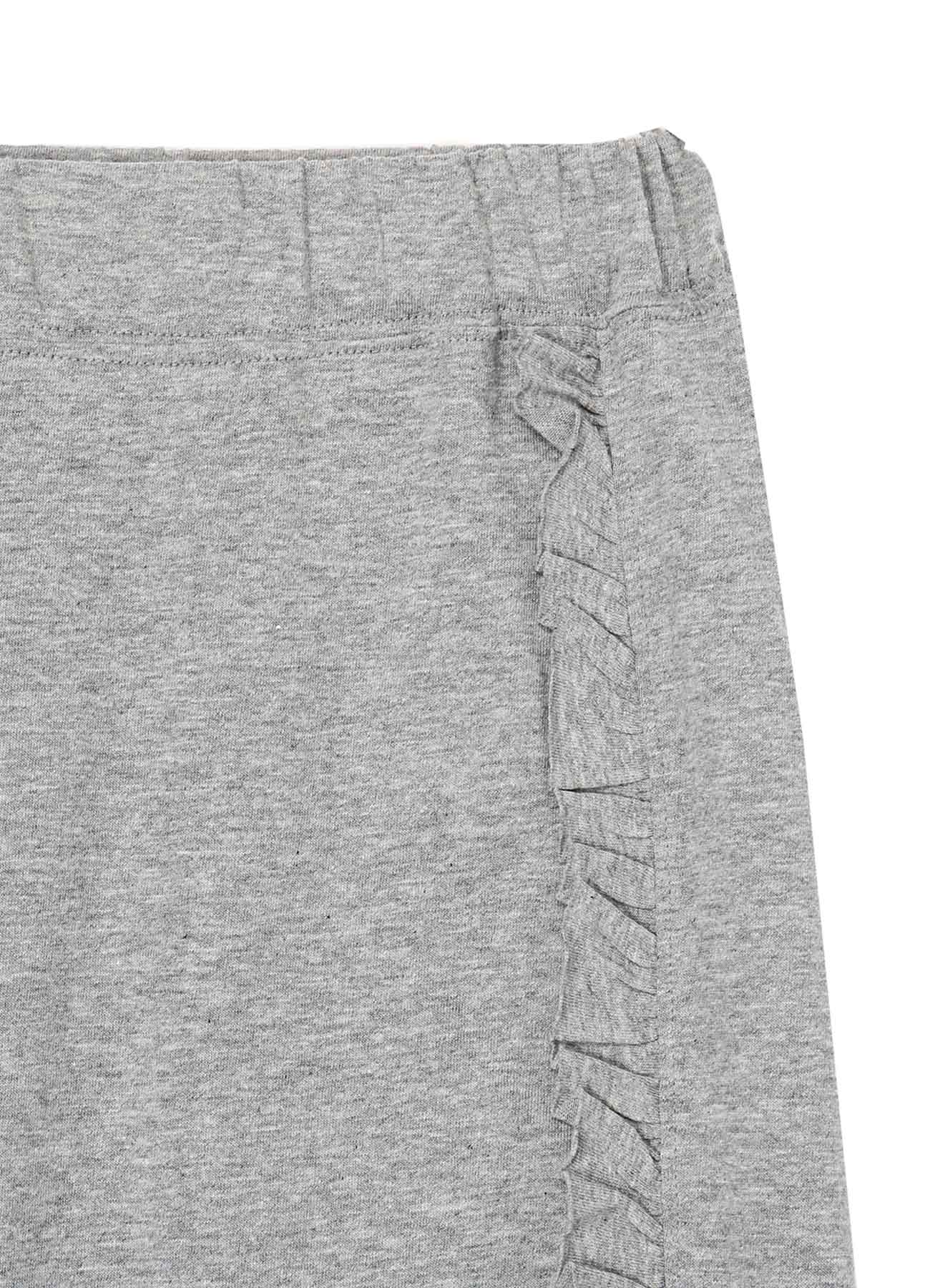 Soft Cotton Jersey 4/5 Length Pants with Frill Detail - Women's Casual Lounge Pants for Home, Yoga & Summer Outfits