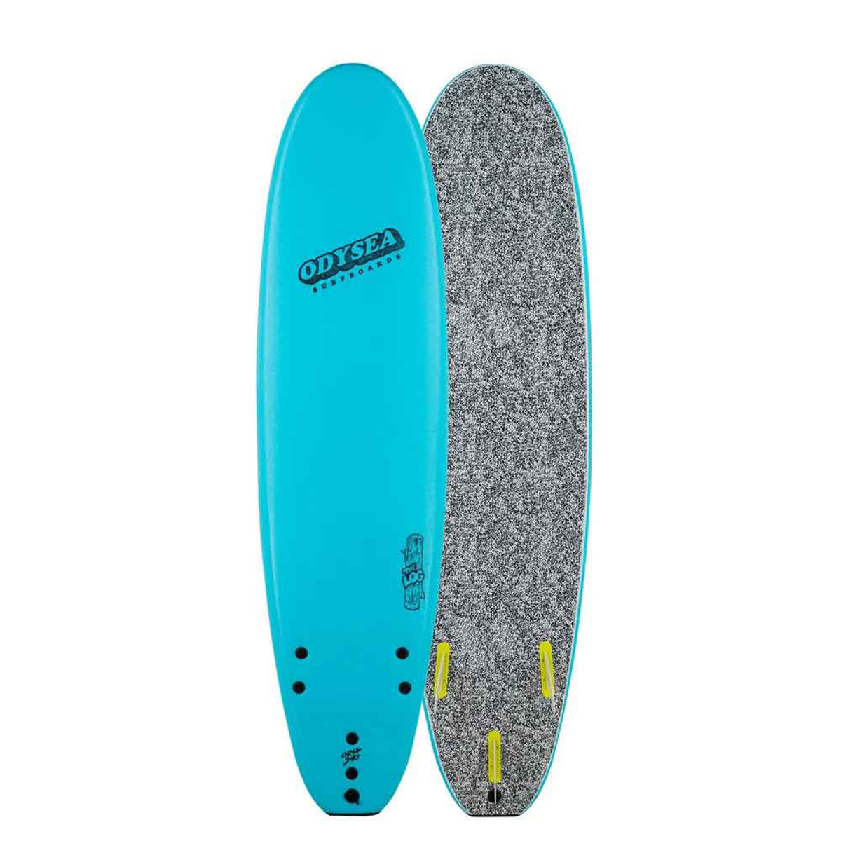 Odysea Log 7'0 Surfboard - Premium Blue Surf Board for Beginners & Intermediate Surfers - Perfect for Small Waves & Summer Beach Fun