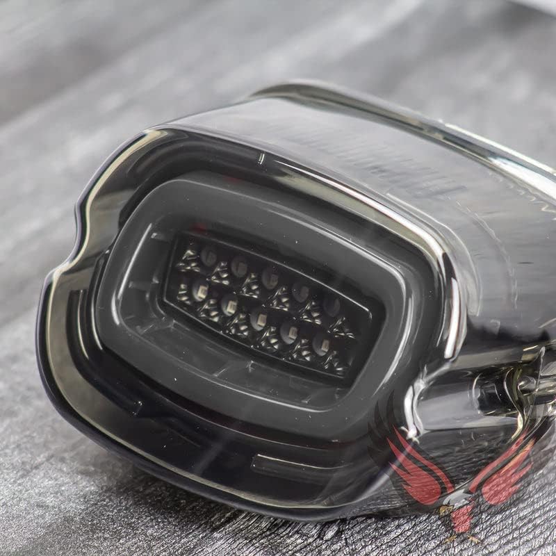 **Eagle Lights HALOZ Layback LED Tail Light with Turn Signals for Harley Davidson Motorcycles – High-Visibility Brake Light for Night Riding & Safety**    *(Use Case: Enhances visibility and safety for Harley Davidson riders during night rides, group rides, or urban commuting.)*