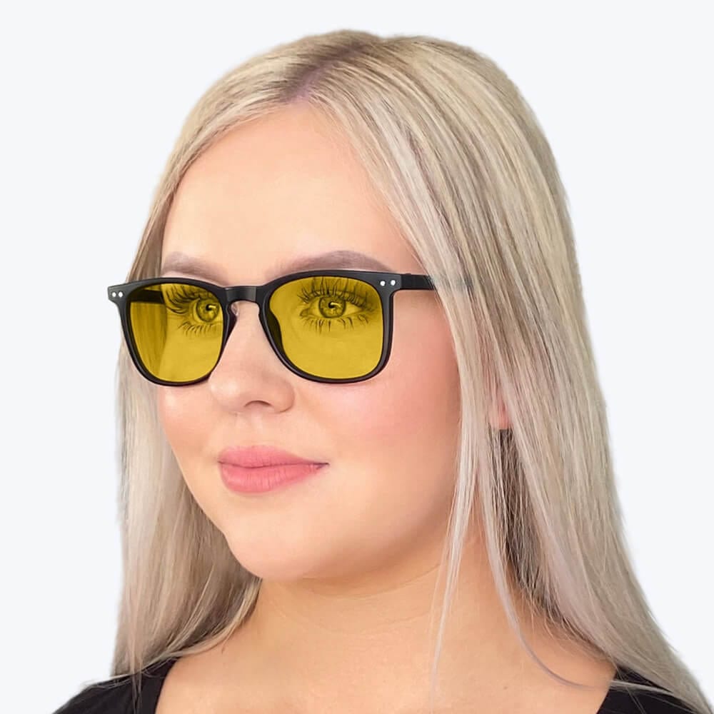 DayMax Taylor Glasses - Classic Black Frame Eyeglasses for Men & Women | Perfect for Reading, Driving & Everyday Use