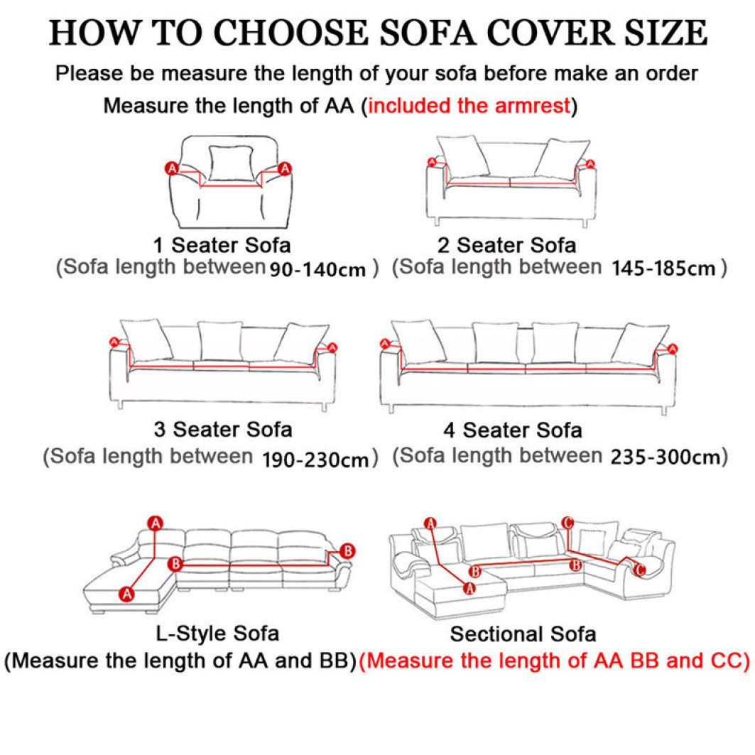 Stretch Sofa Cover Black White Strip Printed - L Shape Couch Slipcover Dustproof Loveseat Protector for Living Room | Perfect for Pets, Kids & Everyday Use
