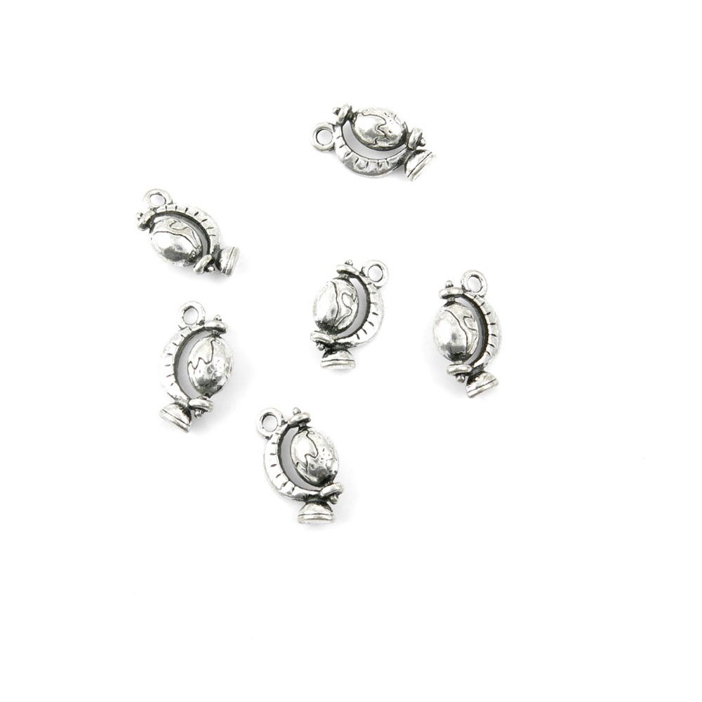 490 pcs Antique Silver Tone Jewelry Making Charms - Bulk Wholesale Findings for DIY Necklaces, Bracelets & Earrings - Perfect for Crafters and Jewelry Designers
