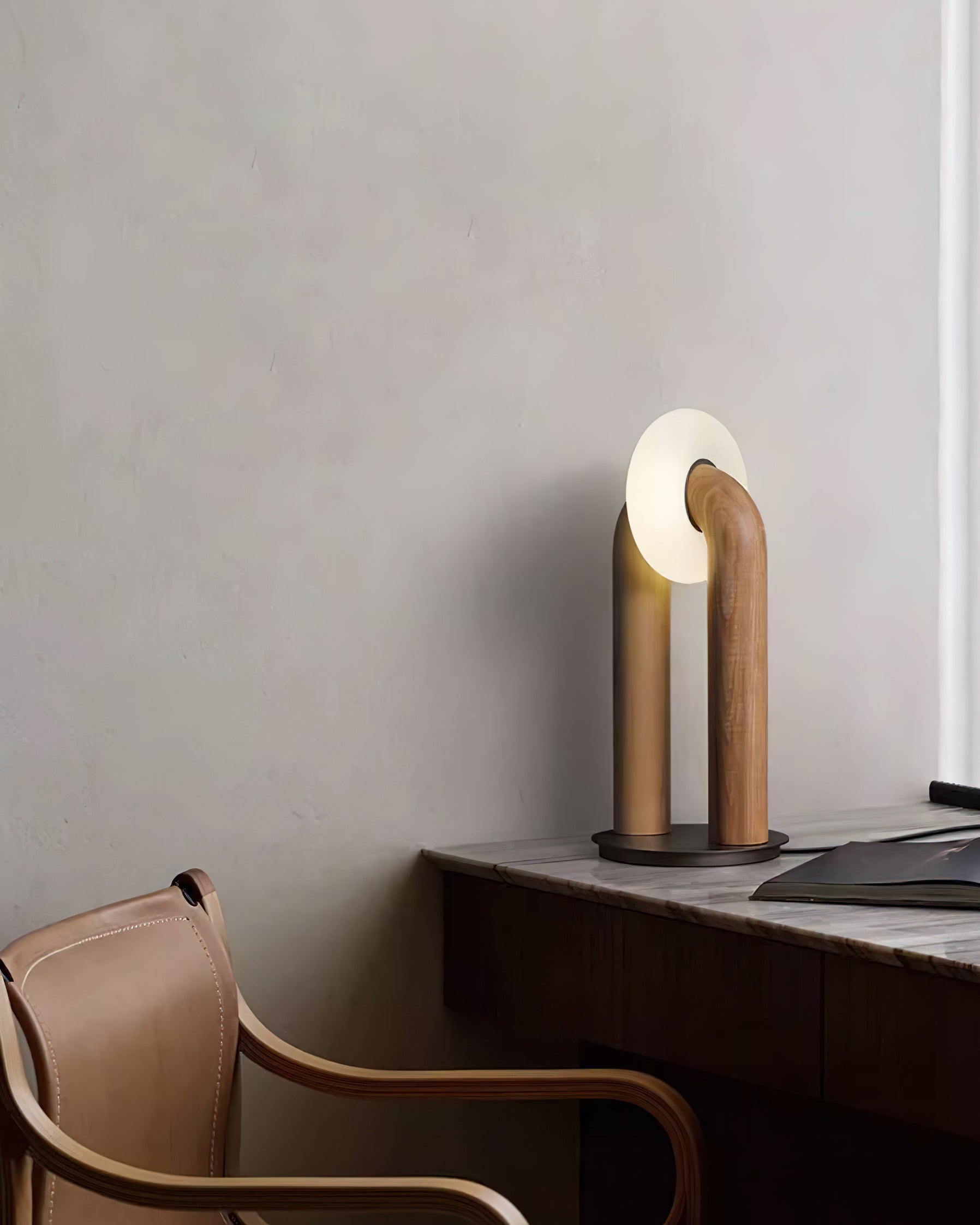Modern Arcadia Table Lamp - Adjustable LED Desk Light for Home Office, Bedroom & Living Room - Stylish Nightstand Lighting for Reading & Relaxation