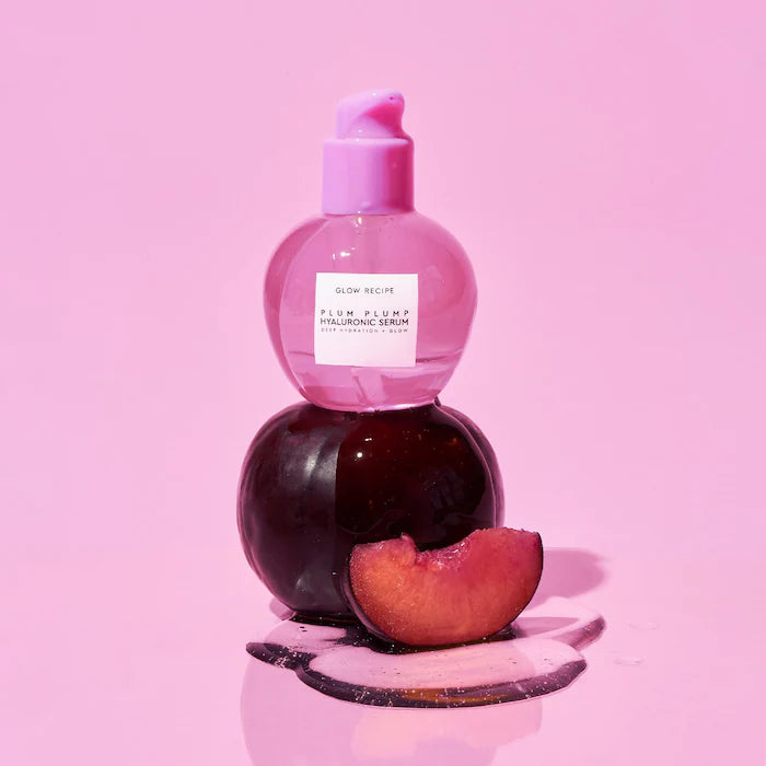 Glow Recipe Plum Plump Hyaluronic Acid Serum - Hydrating Facial Serum for Glowing Skin | Day & Night Moisturizer for Dry & Dull Skin