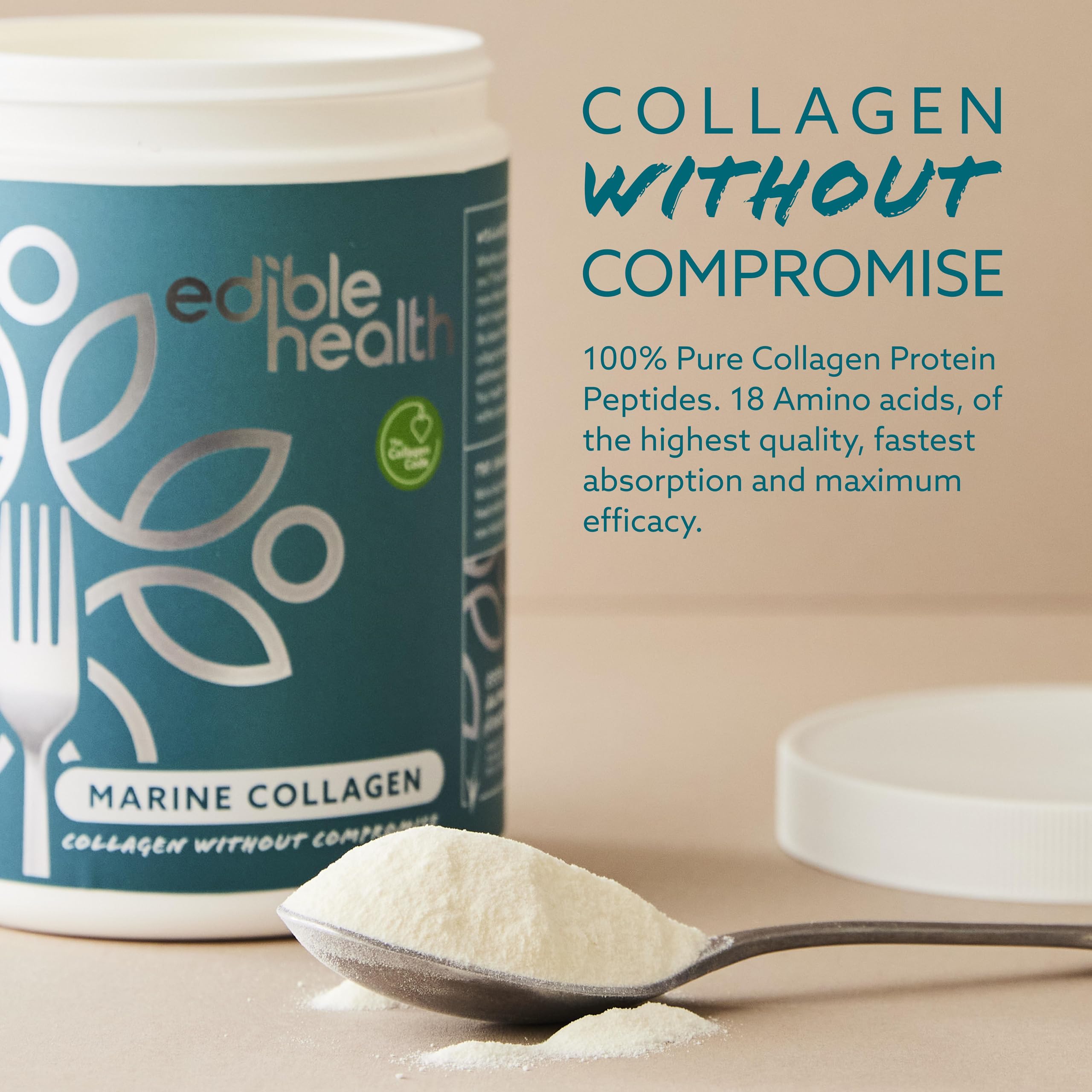 Premium Marine Collagen Peptides Powder - 400g (30-Day Supply) | Hydrolyzed Collagen Protein Supplement for Skin, Hair & Joint Support | Keto, Paleo & Carb-Free Dietary Supplement | Ideal for Smoothies, Coffee & Daily Wellness Routine