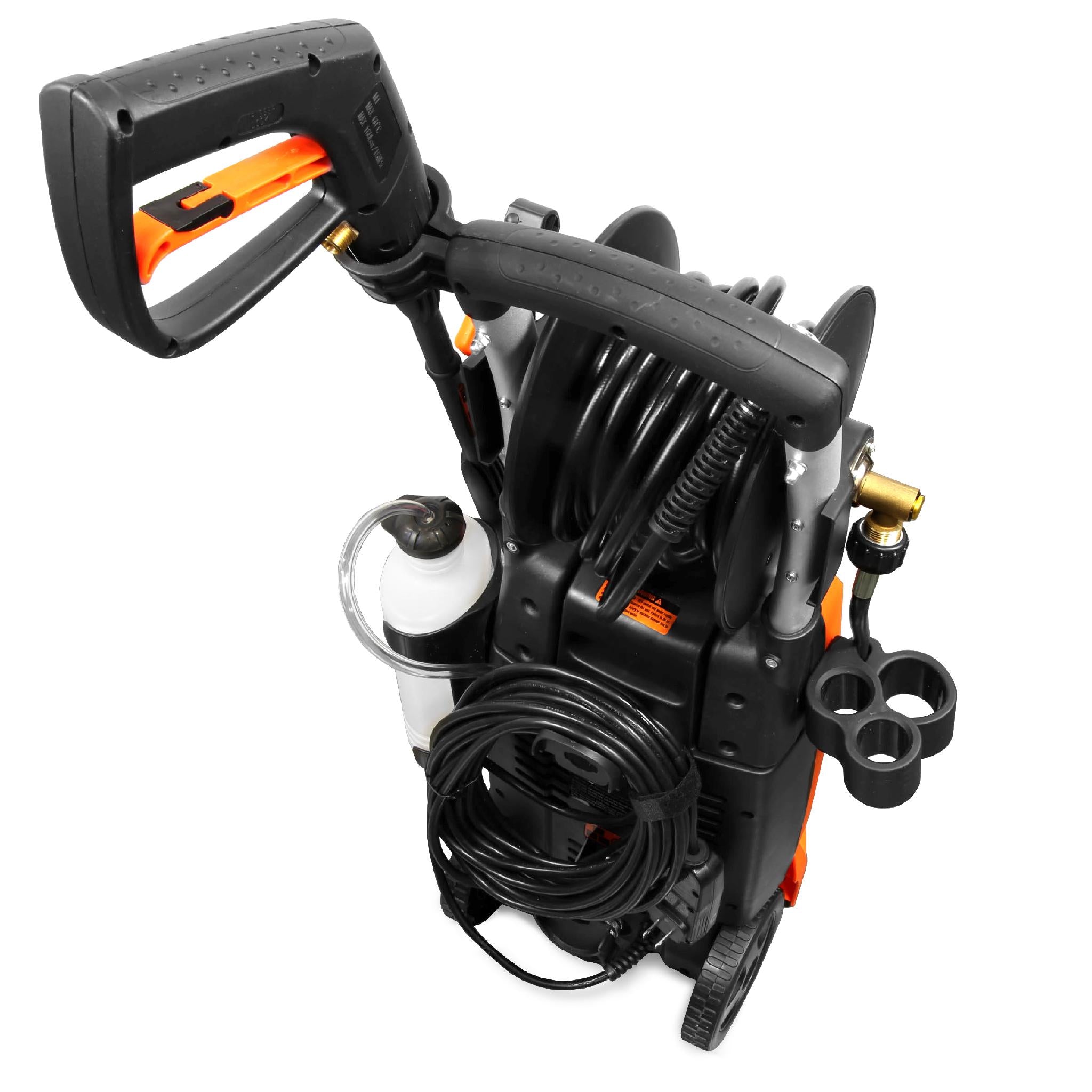 WEN PW22 2100 PSI 1.3 GPM 13.5 Amp Electric Pressure Washer with Adjustable Flow & Hose Reel - Perfect for Home Cleaning, Driveway Washing, and Outdoor Maintenance