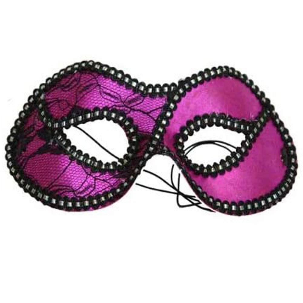 Hot Pink Party Face Mask - Reusable & Comfortable for Halloween, Cosplay, Festivals & Celebrations - Fashionable & Breathable for Women & Teens