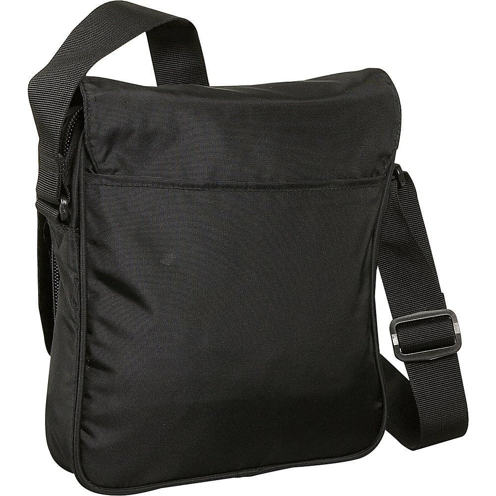 Derek Alexander Full Flap Travel Shoulder Bag - Black One Size Crossbody Messenger Bag for Men & Women | Perfect for Business Trips, Commuting & Daily Use