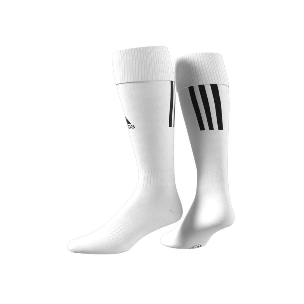 Adidas Santos 18 Soccer Socks - White/Black Football Crew Socks for Men - Perfect for Training, Matches & Sports Performance