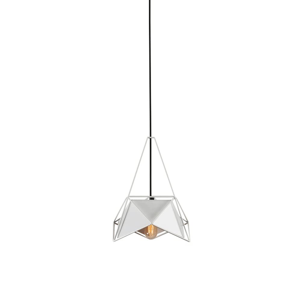 Modern Simplicity Metal Cage Pendant Lamp - Adjustable Nordic Chandelier with E27 Single Head, Hollow Design for Living Room, Bedroom, Bar & Cafe Decor