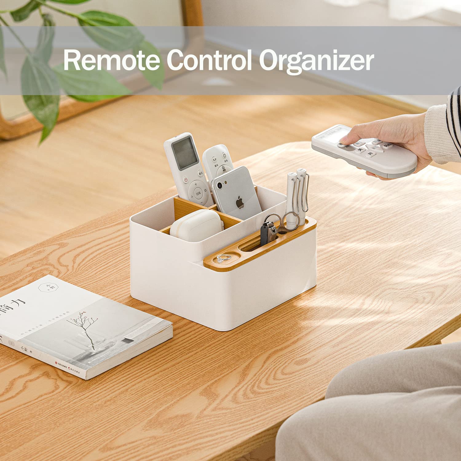 MORNITE 3-Tier Desktop Organizer Drawer - Remote Control Holder, Makeup Caddy, Office Supplies Storage for Home & Office - Perfect for Countertop, Desk, Vanity & Craft Room Organization