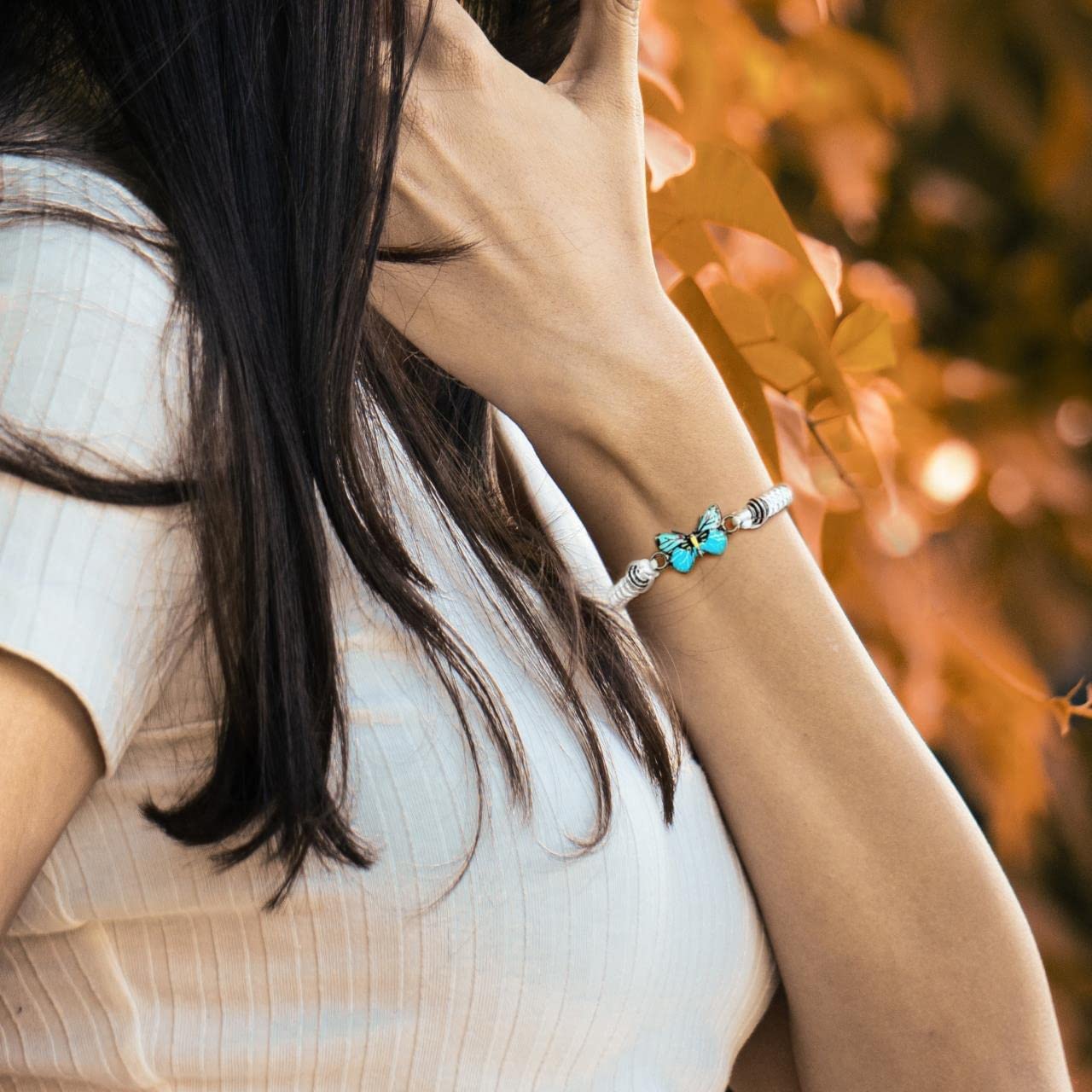 Adjustable Butterfly Charm Bracelet for Women - Cute String Butterfly Jewelry - Perfect for Gifts, Parties & Everyday Wear