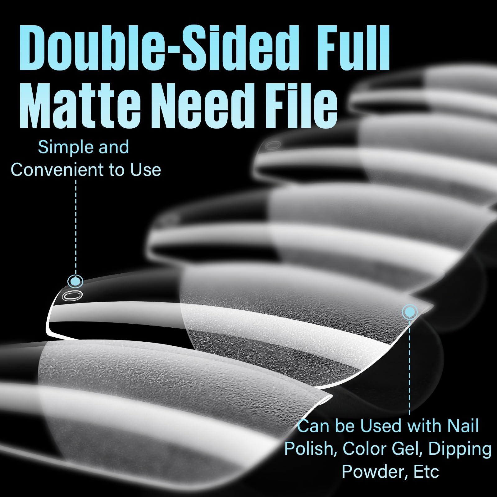 TOMICCA Medium Coffin Nail Tips - 240Pcs Half Matte Soft Gel False Nails with 12 Sizes for Acrylic Extensions | DIY Nail Art Kit for Beginners & Professionals | Perfect for Home Manicures, Salon Use & Special Occasions