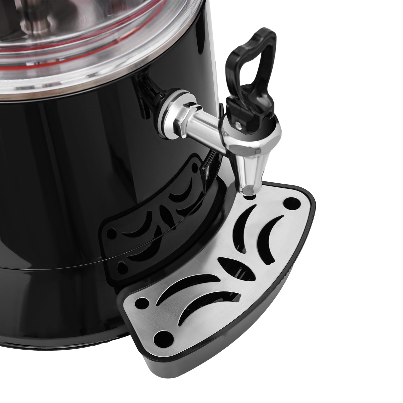 10L Commercial Hot Chocolate Maker Machine with Faucet - 400W 110V Hot Beverage Warmer for Chocolate, Coffee & Milk - Perfect for Cafes, Restaurants & Catering Events (10L-Black)
