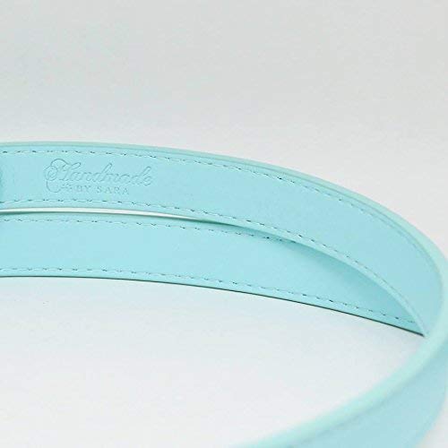 Blue Light Dog Leash - Reflective Leather Pet Leash for Night Walks & Safety | Custom Engraved Dog Collar for Weddings & Special Occasions | Perfect Gift for Dog Lovers | Durable & Stylish for Daily Use, Training & Outdoor Adventures