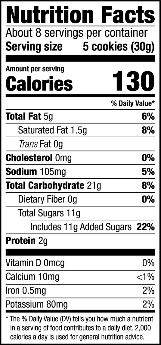 Mi-Del Gluten Free Chocolate Chip Cookies - Crunchy, Non-GMO Certified, 0g Trans Fat, Healthy Snack (Pack of 8) | Perfect for School Lunches, Office Snacks & Gluten-Free Diets