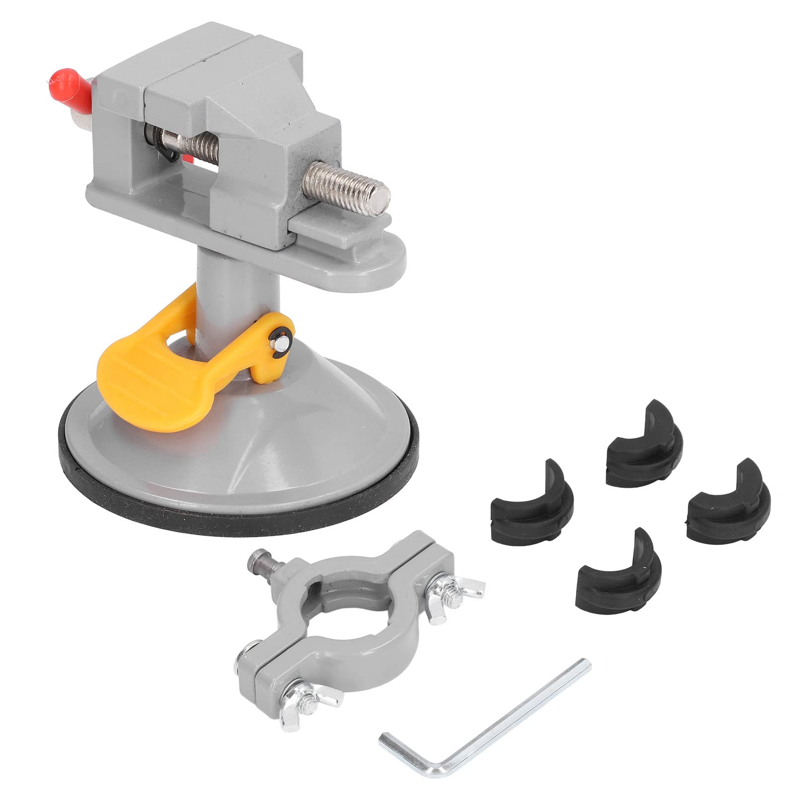 Mini Bench Vice & Suction Vise Clamp - Universal Small Object Clamp Tool for Watch Repair, Jewelry Making, DIY Crafts & Precision Work