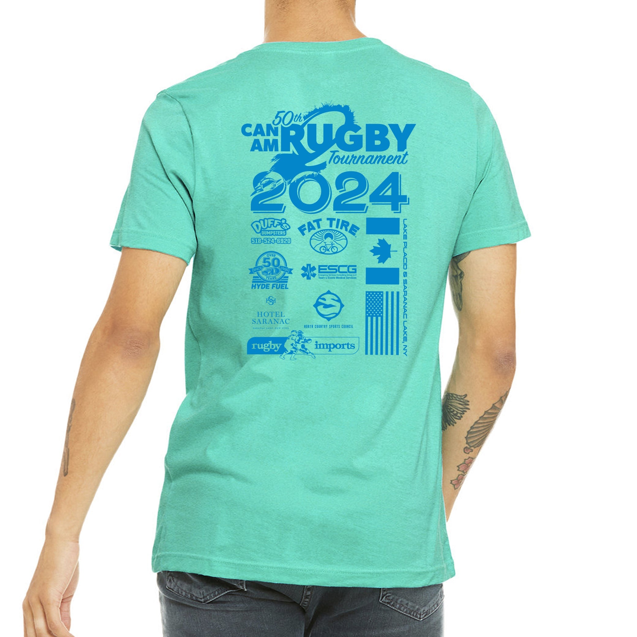 Can Am Rugby 2024 T-Shirt - Men's & Women's Official Tournament Tee - Perfect for Rugby Fans, Game Day & Casual Wear