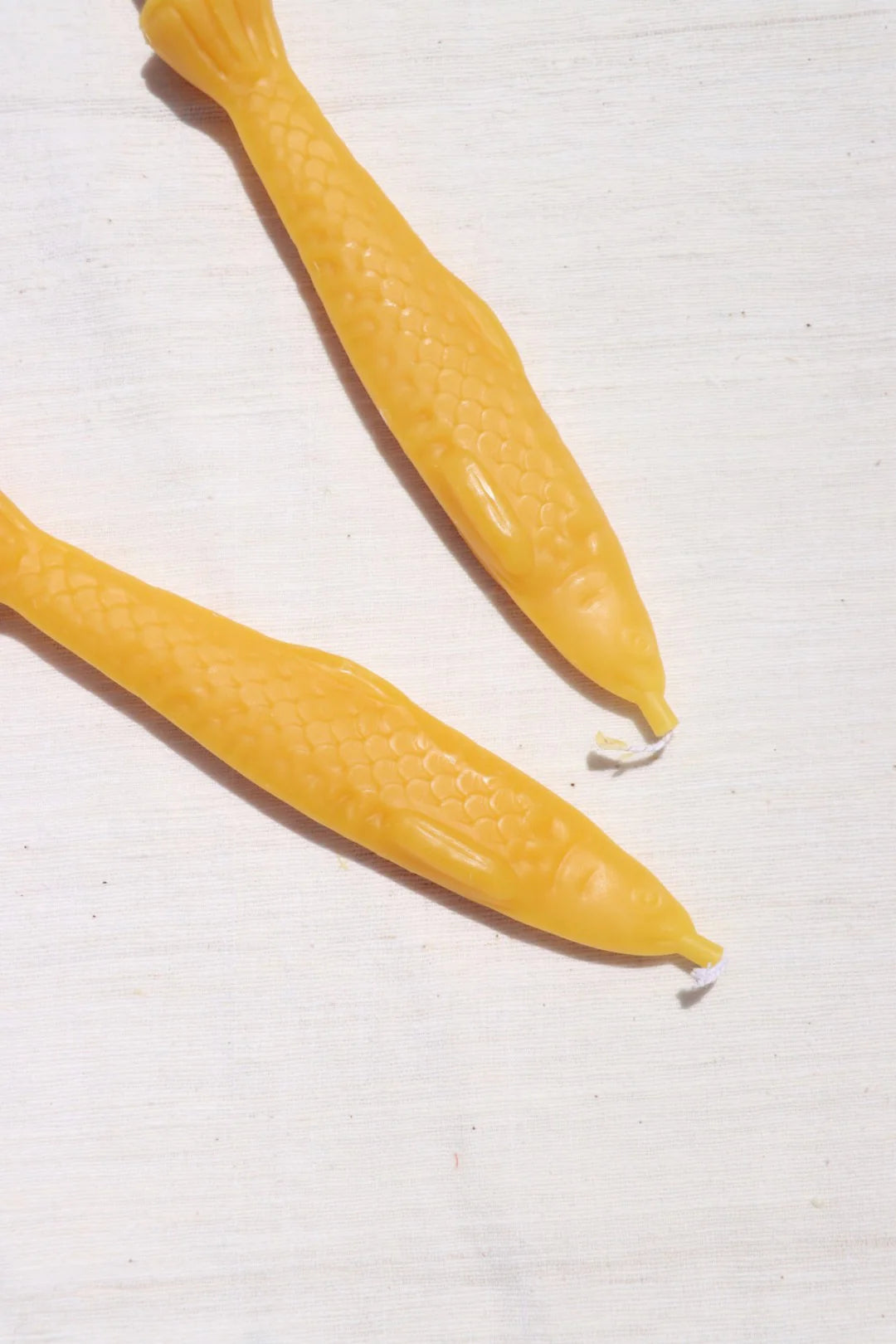 Fish Sticks Beeswax Candles - Handmade Fish Shaped Taper Candles for Home Decor, Romantic Dinners & Coastal Themed Parties | Natural Eco-Friendly Wax