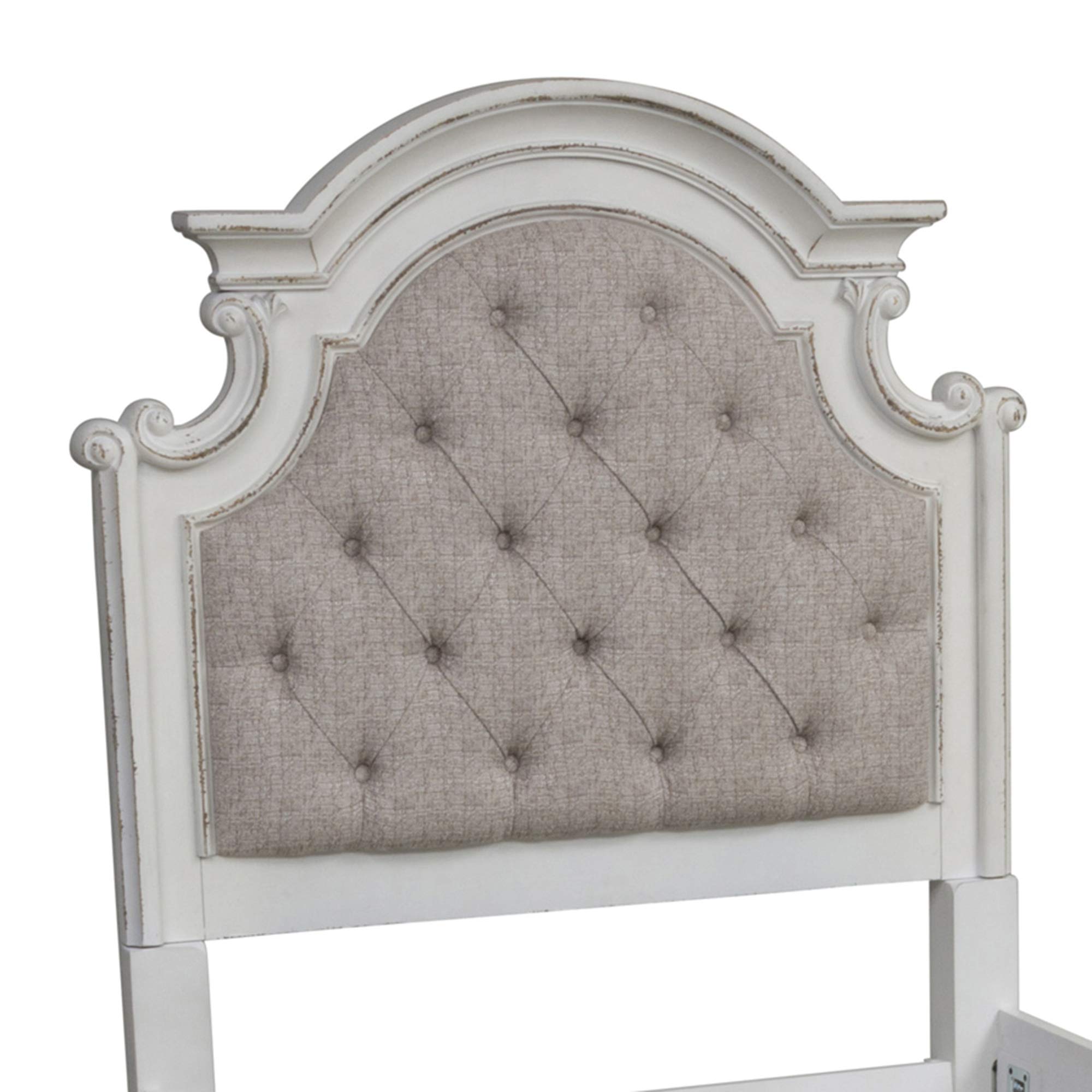 Liberty Furniture Magnolia Manor Twin Upholstered Panel Headboard - Elegant Bedroom Decor for Girls Room, Guest Room & Dormitory